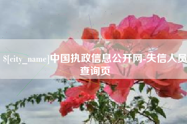 佳木斯中国执政信息公开网-失信人员查询页