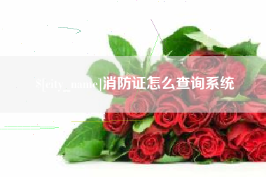 佳木斯消防证怎么查询系统