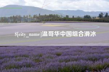 佳木斯温哥华中国组合滑冰