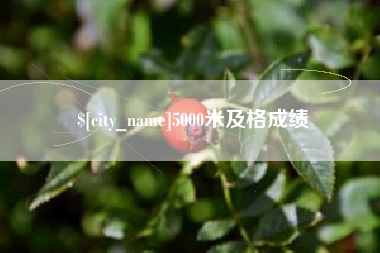佳木斯5000米及格成绩