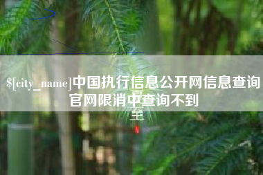 佳木斯中国执行信息公开网信息查询官网限消中查询不到