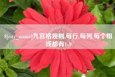佳木斯九宫格规则,每行,每列,每个粗线都有1-9