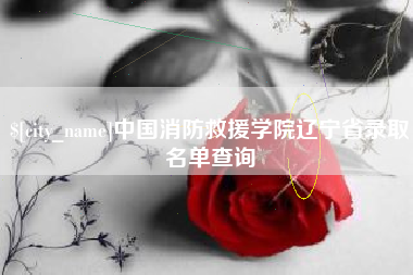 佳木斯中国消防救援学院辽宁省录取名单查询