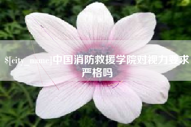 佳木斯中国消防救援学院对视力要求严格吗