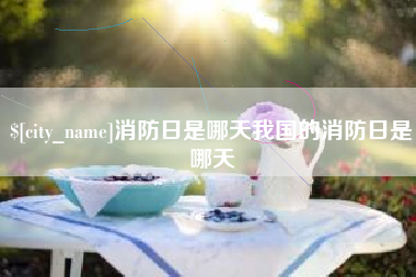 佳木斯消防日是哪天我国的消防日是哪天