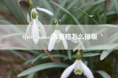 佳木斯九宫格怎么排版