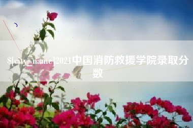 佳木斯2021中国消防救援学院录取分数