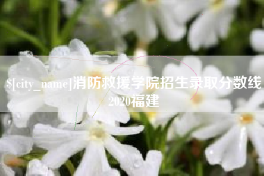 佳木斯消防救援学院招生录取分数线2020福建
